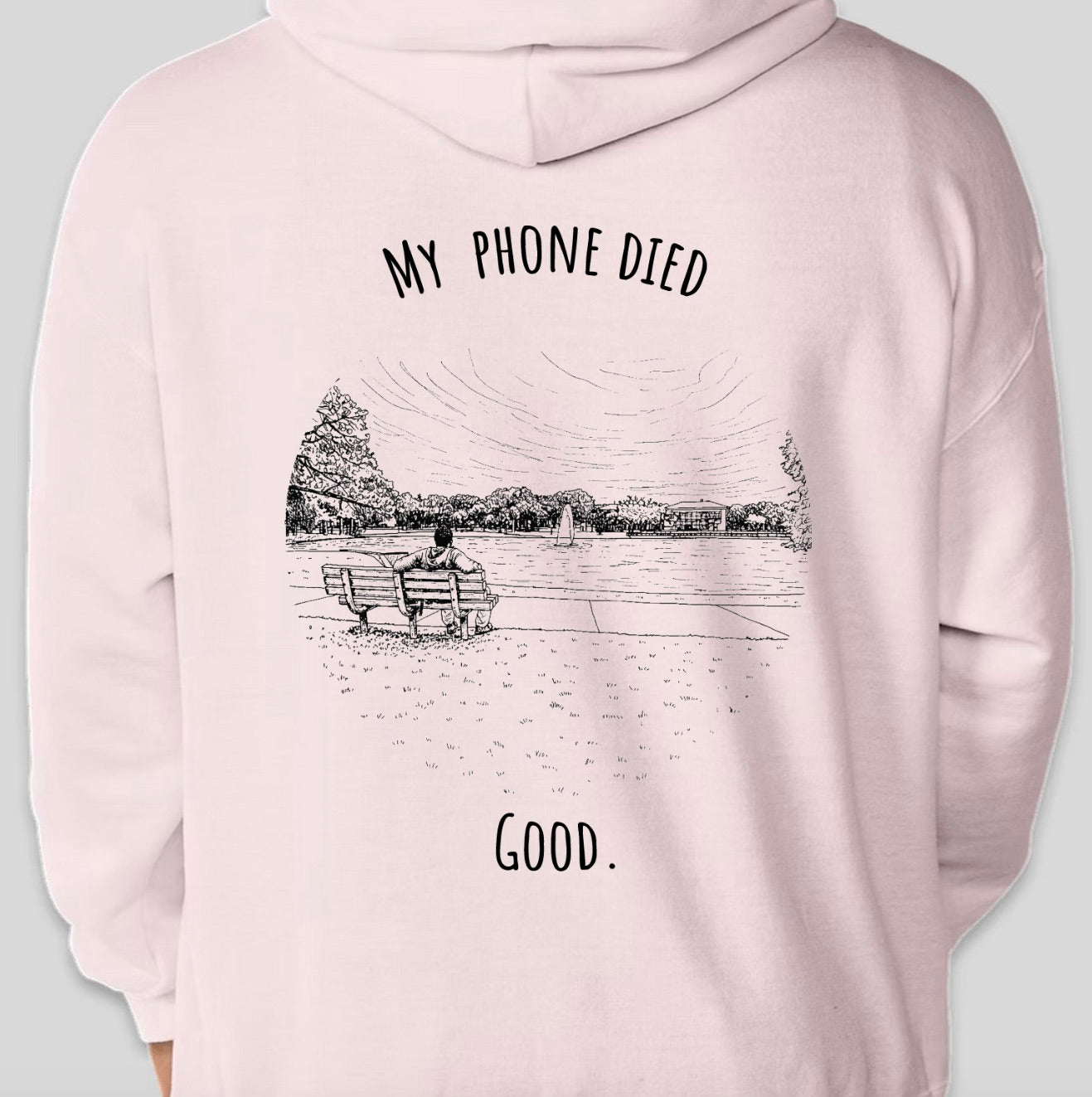 "My phone died" Bird Watcher Edition Hoodie