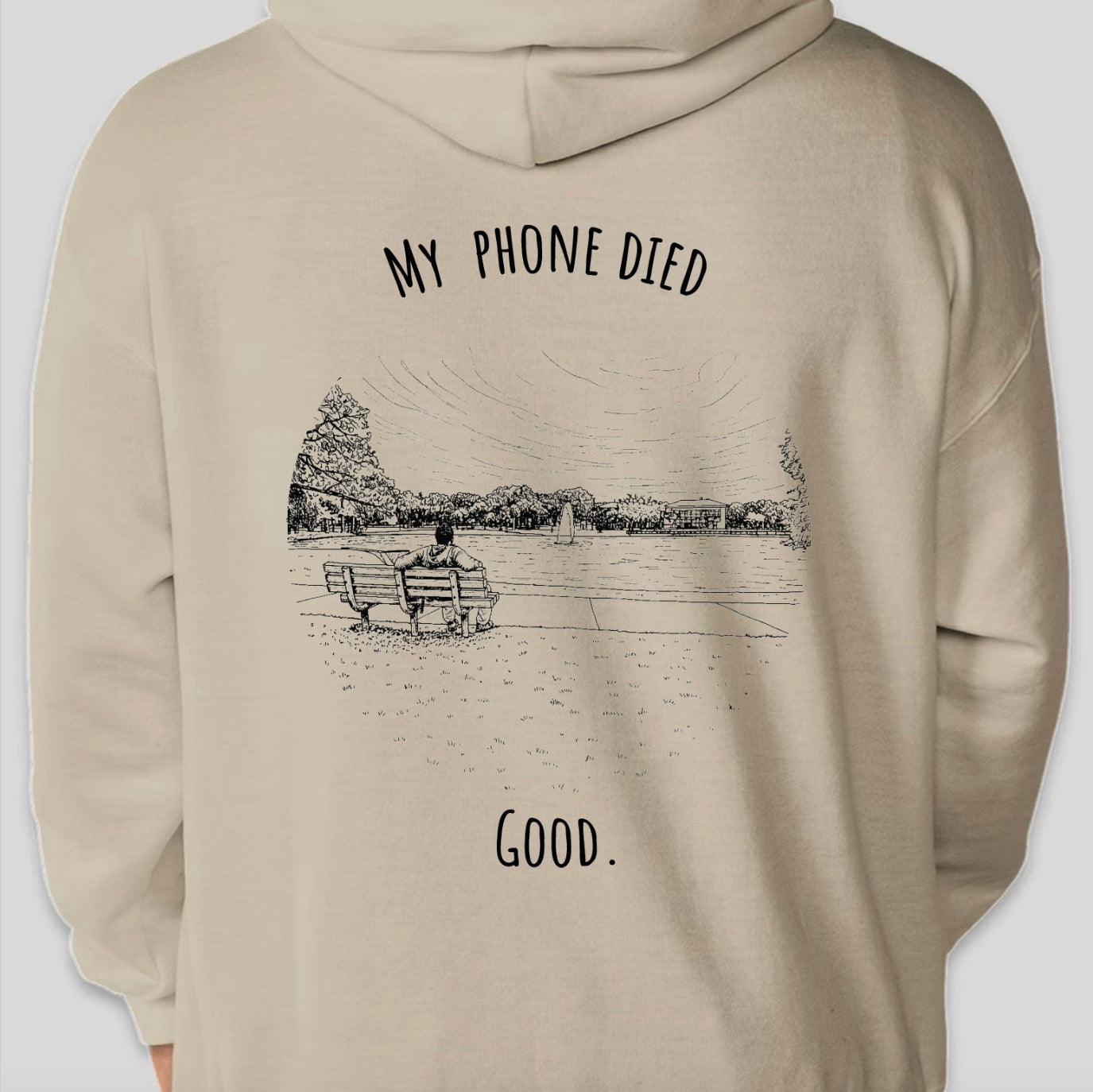 "My phone died" Bird Watcher Edition Hoodie