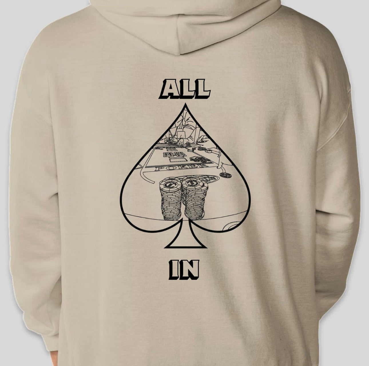 ALL IN hoodie by LivALil "Spades"