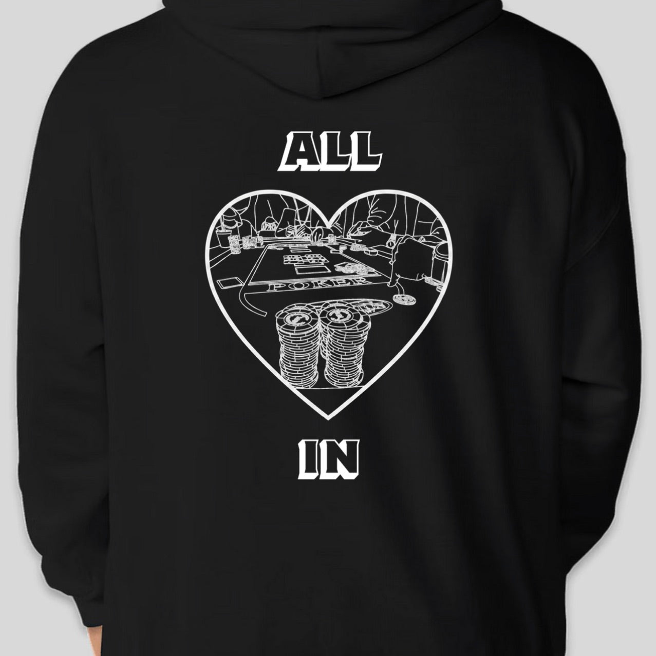 ALL IN hoodie by LivALil "Hearts"