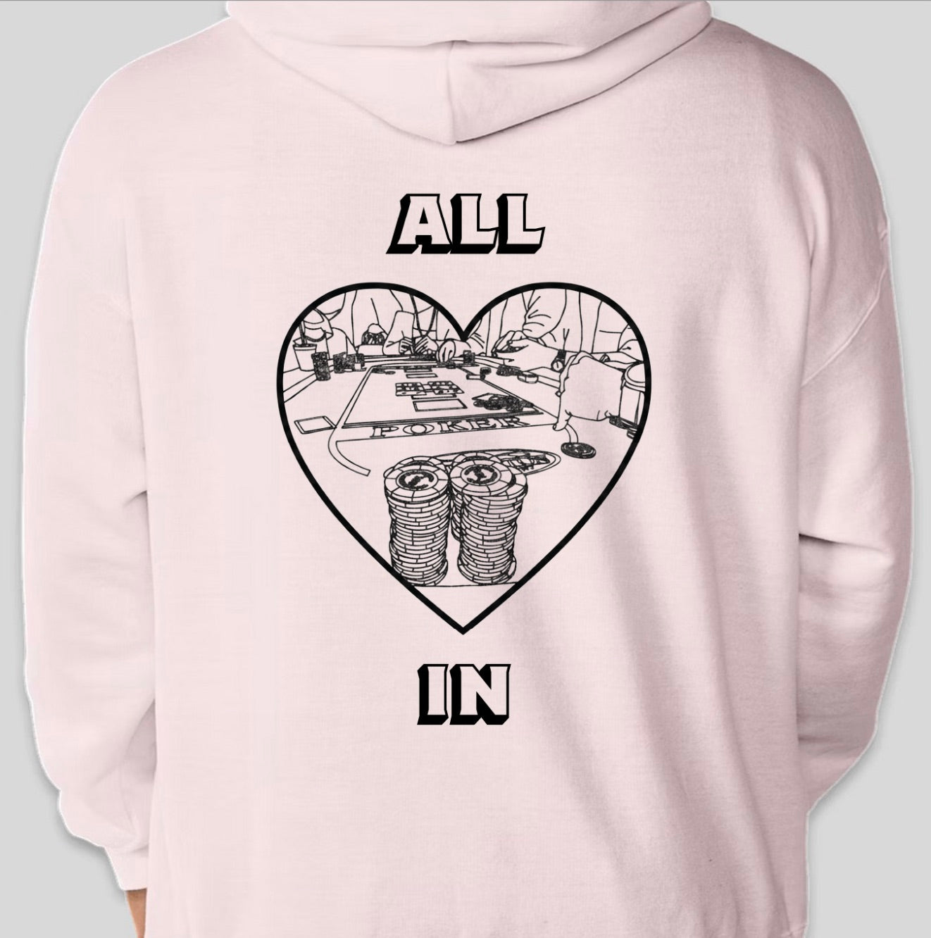 ALL IN hoodie by LivALil "Hearts"