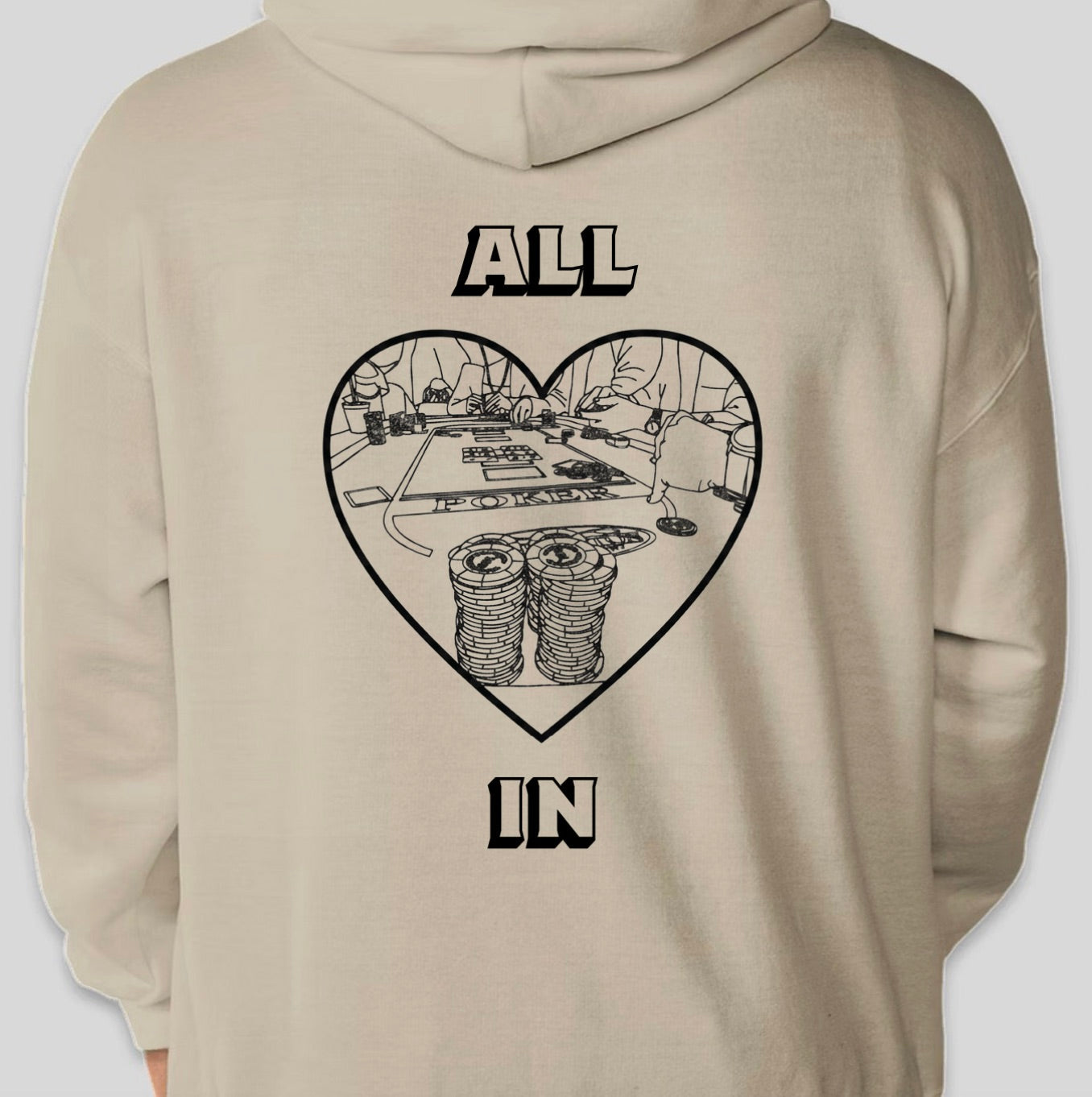 ALL IN hoodie by LivALil "Hearts"