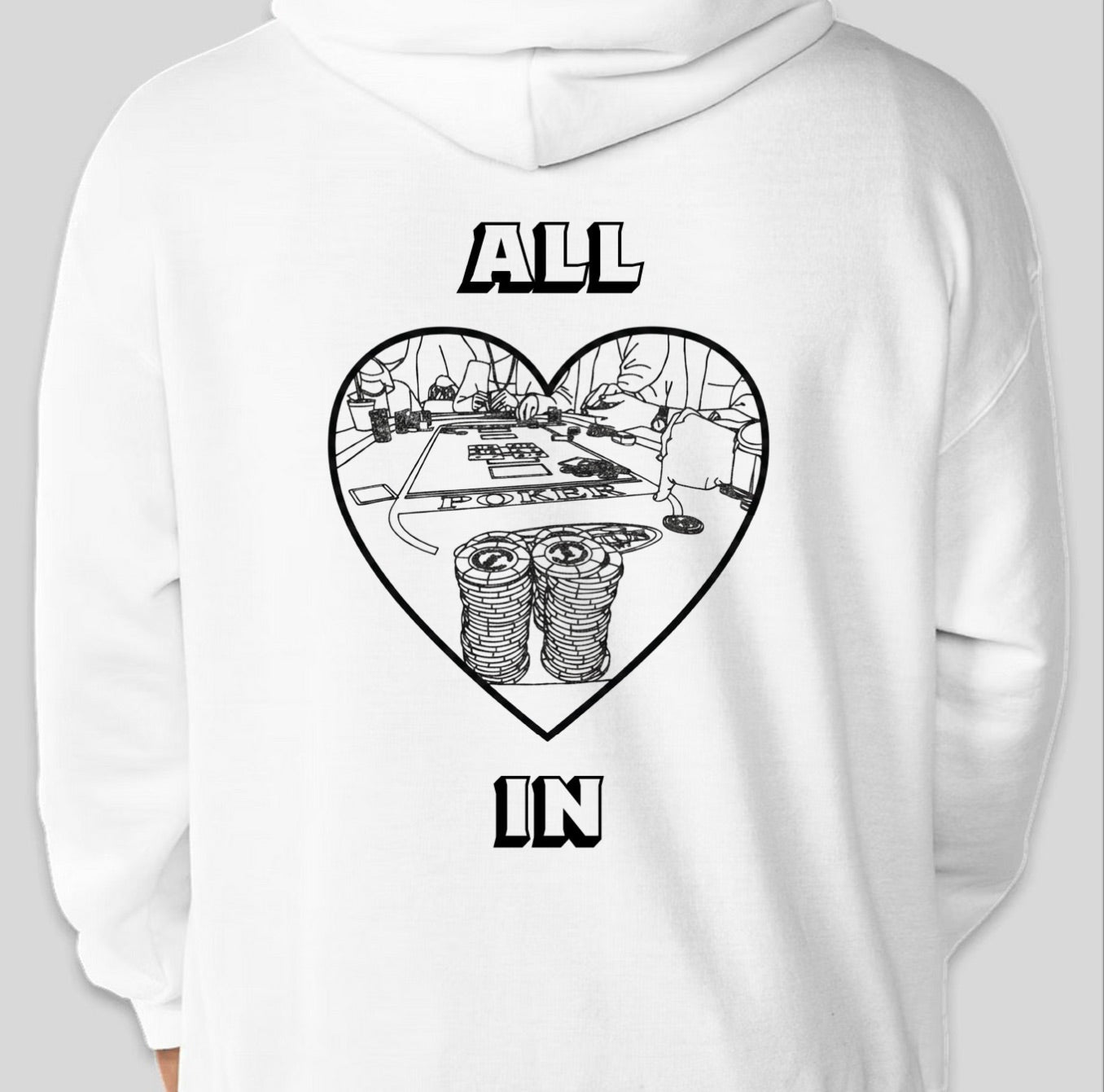 ALL IN hoodie by LivALil "Hearts"
