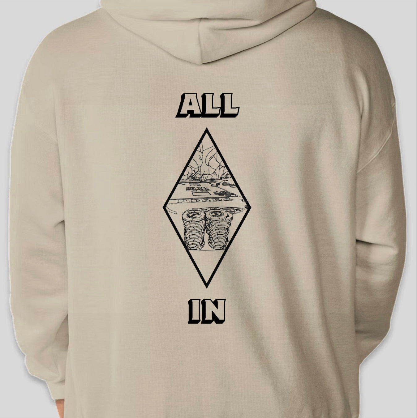 ALL IN Hoodie by LivALil "Diamonds"