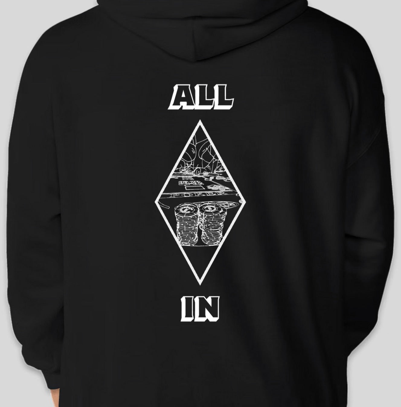 ALL IN Hoodie by LivALil "Diamonds"